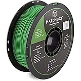 HATCHBOX 3D PLA-1KG1.75-GRN PLA 3D Printer Filament, Dimensional Accuracy +/- 0.03 mm, 1 kg Spool, 1.75 mm, Green