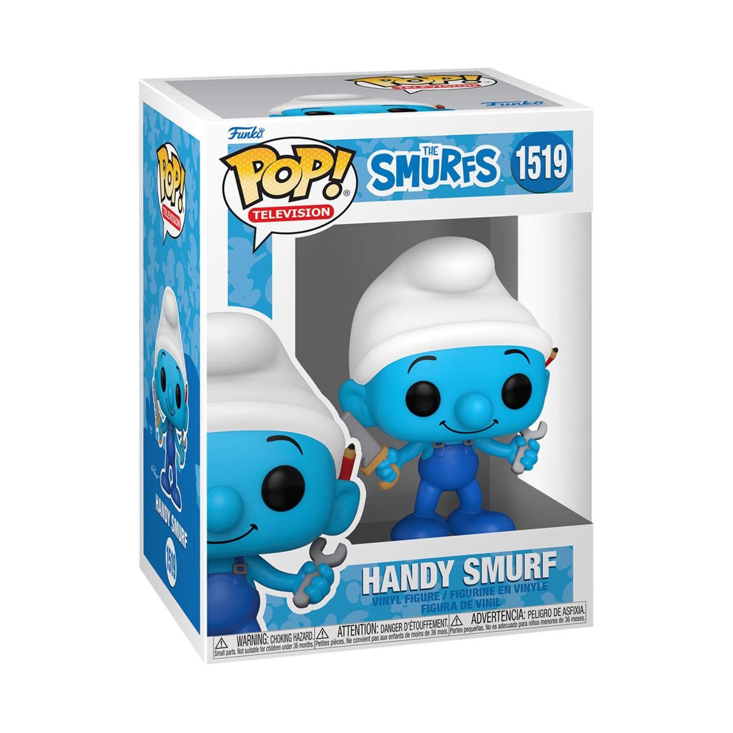Funko POP! TV: Papa Smurfs - Handy Papa Smurf - SMURFS - Collectable Vinyl Figure - Gift Idea - Official Merchandise - Toys for Kids & Adults - TV Fans - Model Figure for Collectors and Display