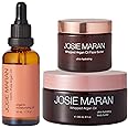 Josie Maran Head-to-Toe Hydration Kit - Whipped Argan Body Butter, Face Butter & Pure Argan Oil - Hydrating Skincare Set for Smooth, Nourished Skin (11.4 oz)