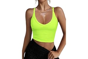 RIROW Womens Ribbed Racerback Workout Tank Tops Cropped Fitted Tee XS-XL 2026 New