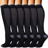 Gcbiger Compression Socks 3 Pairs 20-30 mmHg Men Women Support Stockings
