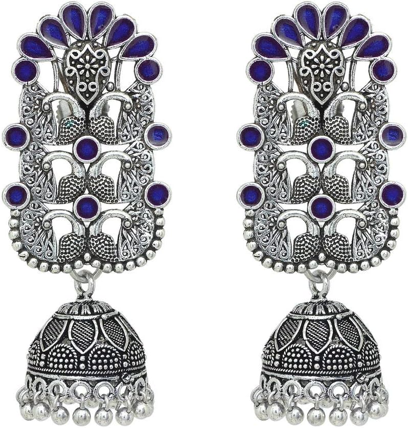 Indian Fashion Peacock style jhumka earring for women and girls