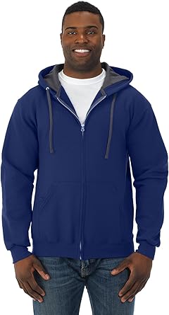 fruit of the loom sofspun zip hoodie