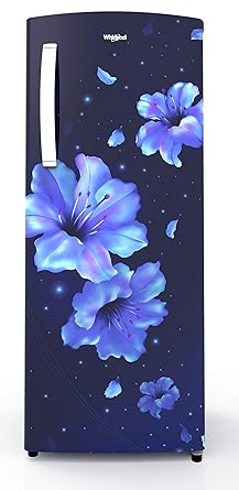 Whirlpool 200 L 4 Star Inverter Direct-Cool Single Door Refrigerator (215 IMPRO PRM 4S INV SAPPHIRE HIBISCUS, Sapphire Hibiscus)