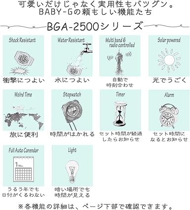 Amazon カシオ 腕時計 ベビージー 電波ソーラー Bga 2510 4ajf レディース ベージュ レディース腕時計 腕時計 通販