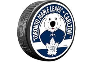 Toronto Maple Leafs Puck - Textured Carlton Mascot