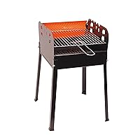  Ciao Holzkohlegrill Ferraboli XXL schwarz Garten Camping Balkon Picknick ✔ eckig ✔ tragbar ✔ stehend grillen ✔ Grillen mit Holzkohle 