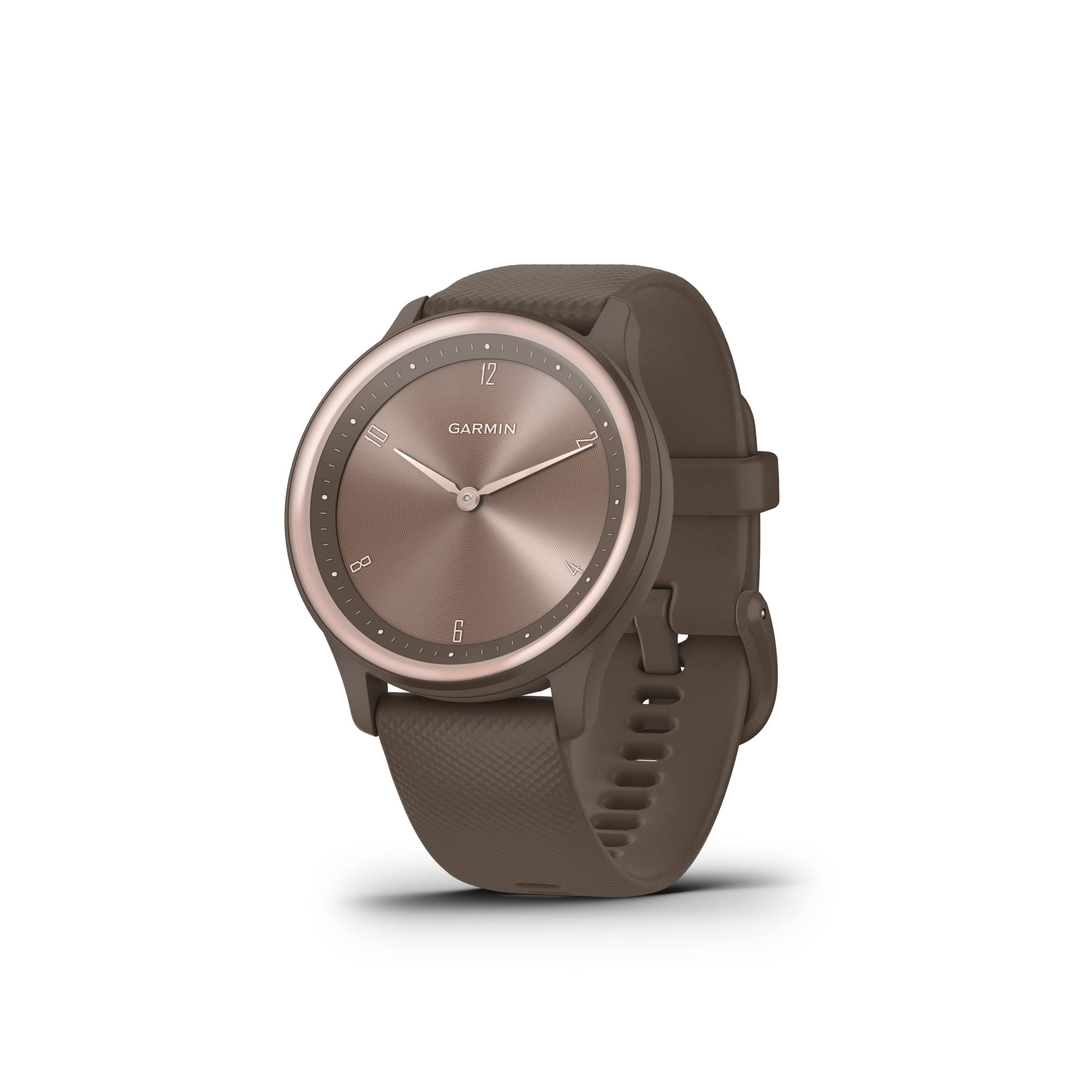 Garmin vívomove Sport, Hybrid 40mm smartwatch with health & fitness functions, hidden touchscreen display & up to 5 days battery life, Cocoa
