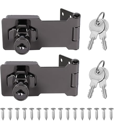 Lot De 6 Verrous à Loquet En Acier Inoxydable - 2,6 Pouces (66 Mm) - Pour Portes, Portails, Armoires, Tiroirs - Argenté