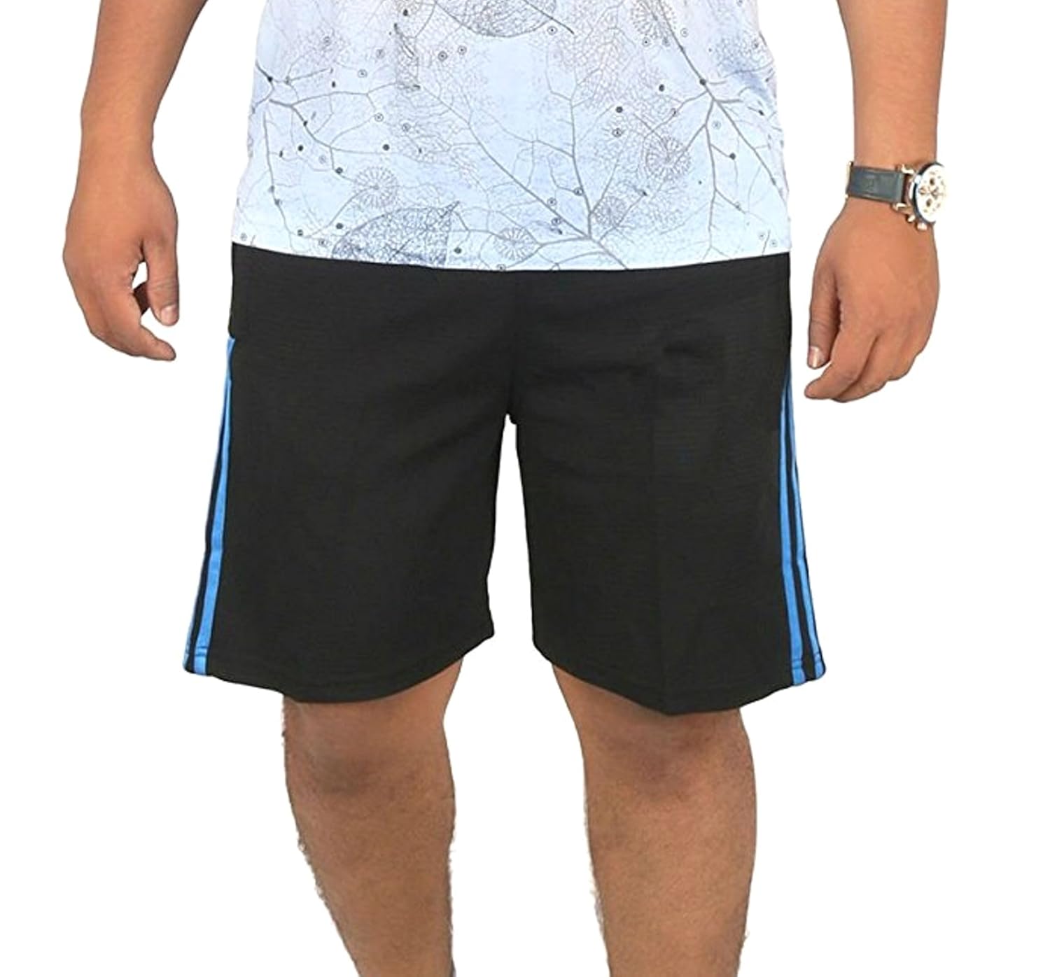 trinity jeans company men's polyester lounge short (black_x-large)