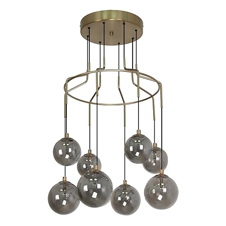 Debenhams Home Collection Metal And Glass Luther Pendant