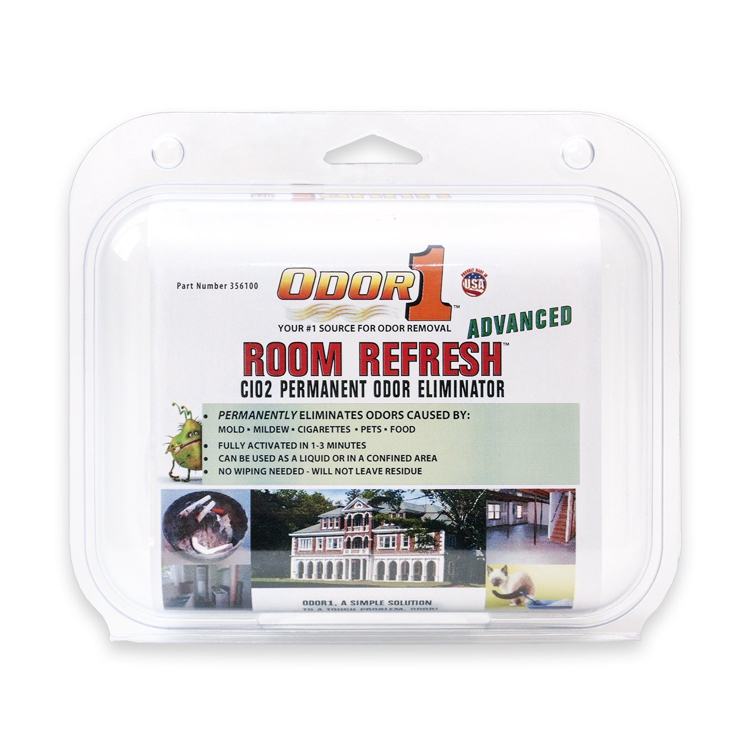 Odor 1 Room Refresh ClO2 Permanent Odor Elimanator Advanced