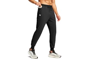 G Gradual Men's Joggers with Zipper Pockets Workout Track Pant Stretch Sweatpants for Men Athletic, Gym, Running