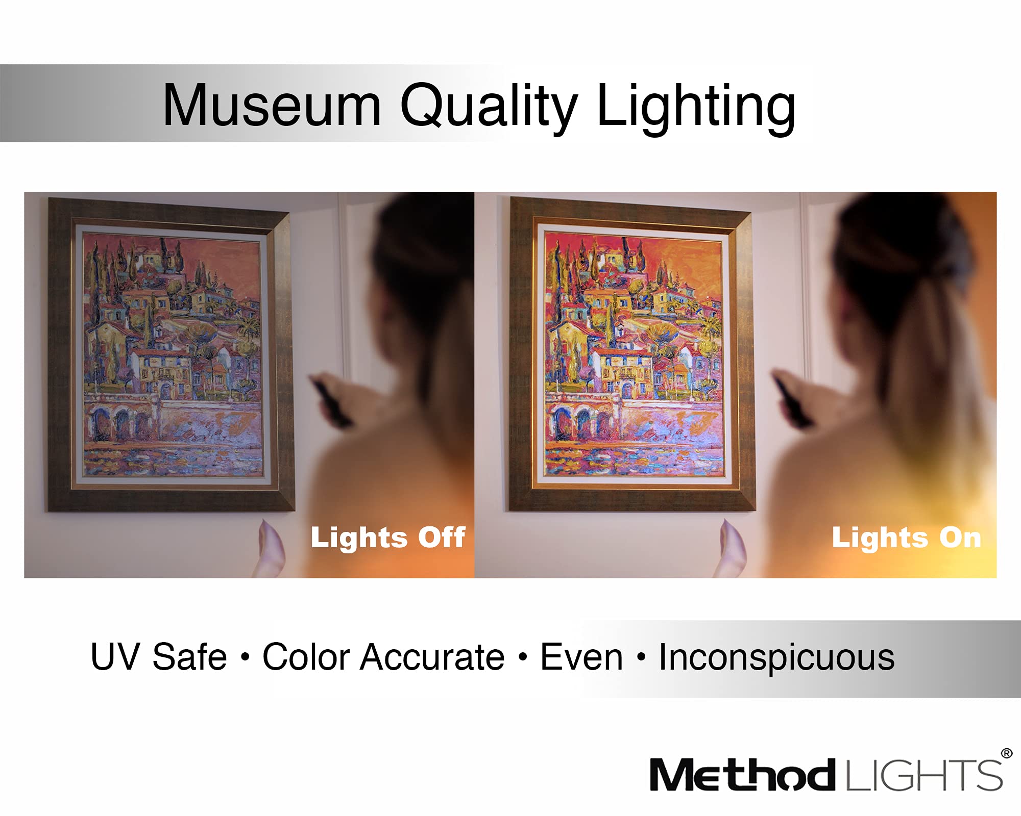Mua Method Lights Wireless LED Picture Light, Wireless Ceiling Mounted ...