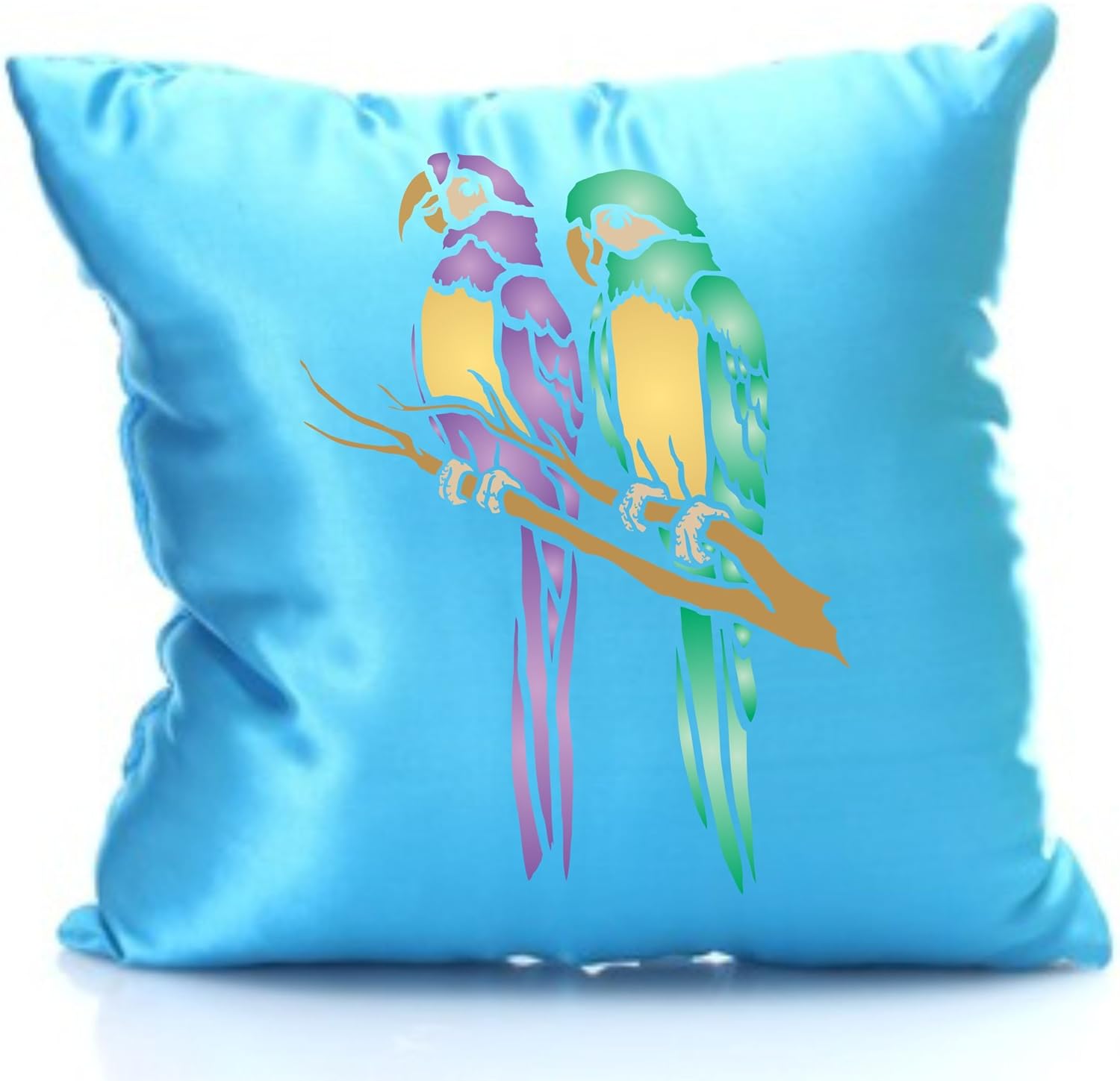 Parrot Stencil - 16.5 x 21.5cm (M) - Reusable South American Macaw Animal Wildlife Branch Wall Stencil Template - Image 3