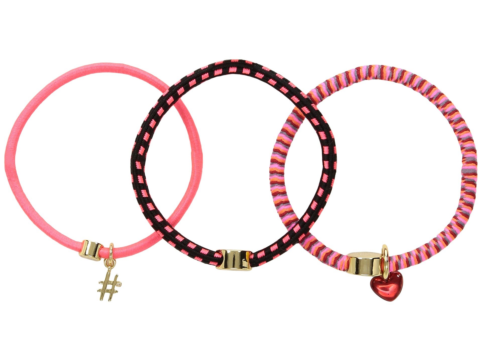 Galleon Marc Jacobs Women S Sporty Pony Hair Tie Set Pink Multi