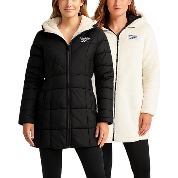 Amazon.com: Reebok Womens Winter Jacket - Sherpa Fleece Lined