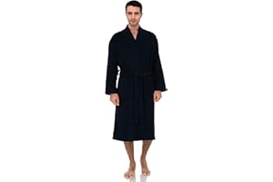 TowelSelections Mens Robe, 100% Cotton Terry Cloth Bathrobe, Soft Kimono Bath Robe for Men XS-4X