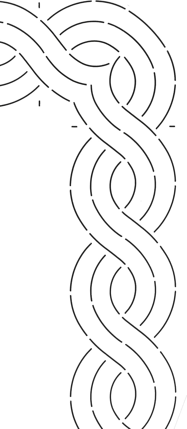 Quilting Creations 3 Stencil, Quilt Corner/Border Cable Stencils 