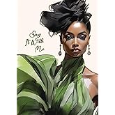 Greeting Cards - I DESERVE - African American Women, Motivational and Inspirational Black Girl Magic, Words of Affirmation (Green)
