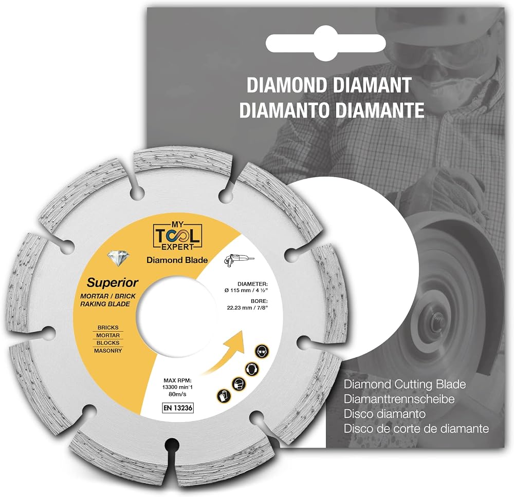 MY TOOL EXPERT Superior Diamond Mortar Rake Disc 115mm 4.5"