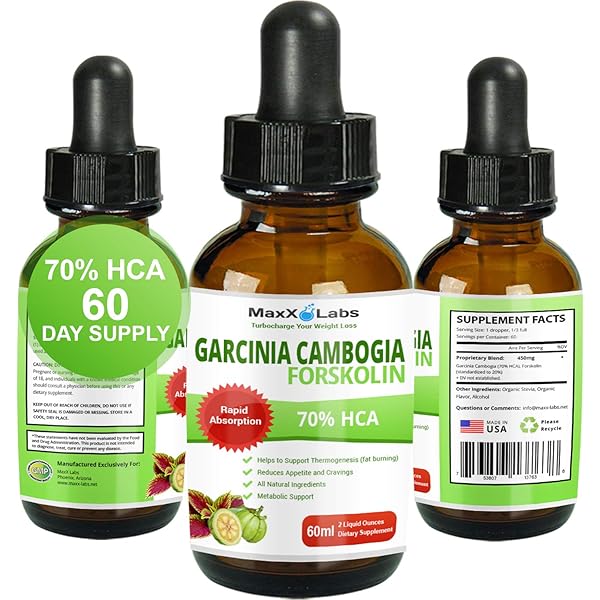 Amazon Com Garcinia Cambogia Liquid Drops Plus Forskolin New Powerful 70 Hca Natural Appetite Suppression Control Liquid Diet Best Weight Loss Supplements That Work 2oz Bottle Full 30 Day
