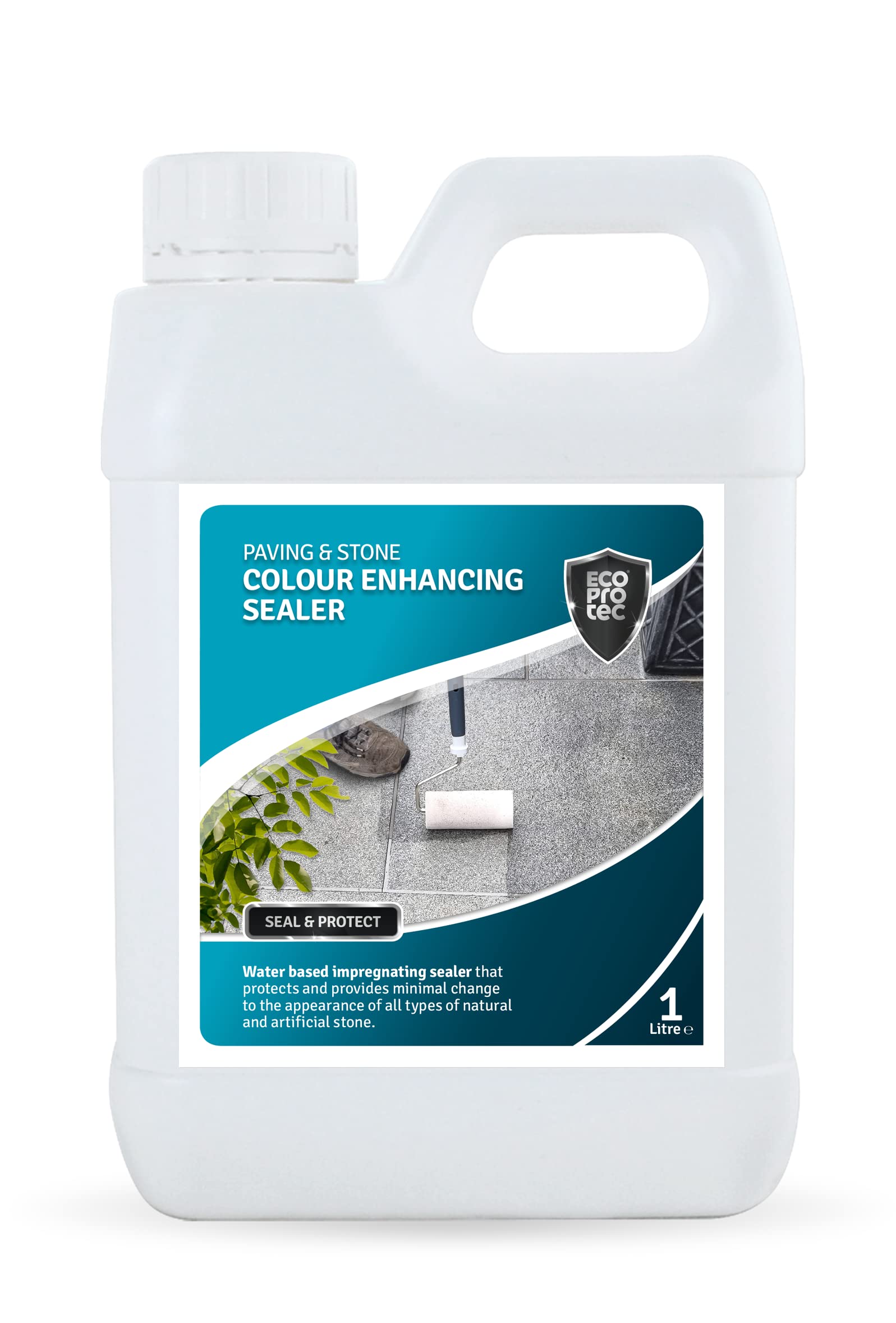 ECOPROTEC Colour Enhancing Sealer-External Water Based Impregnating Sealer | Enhanced Natural Finish | Allows Surface to Breathe (1 Litre)
