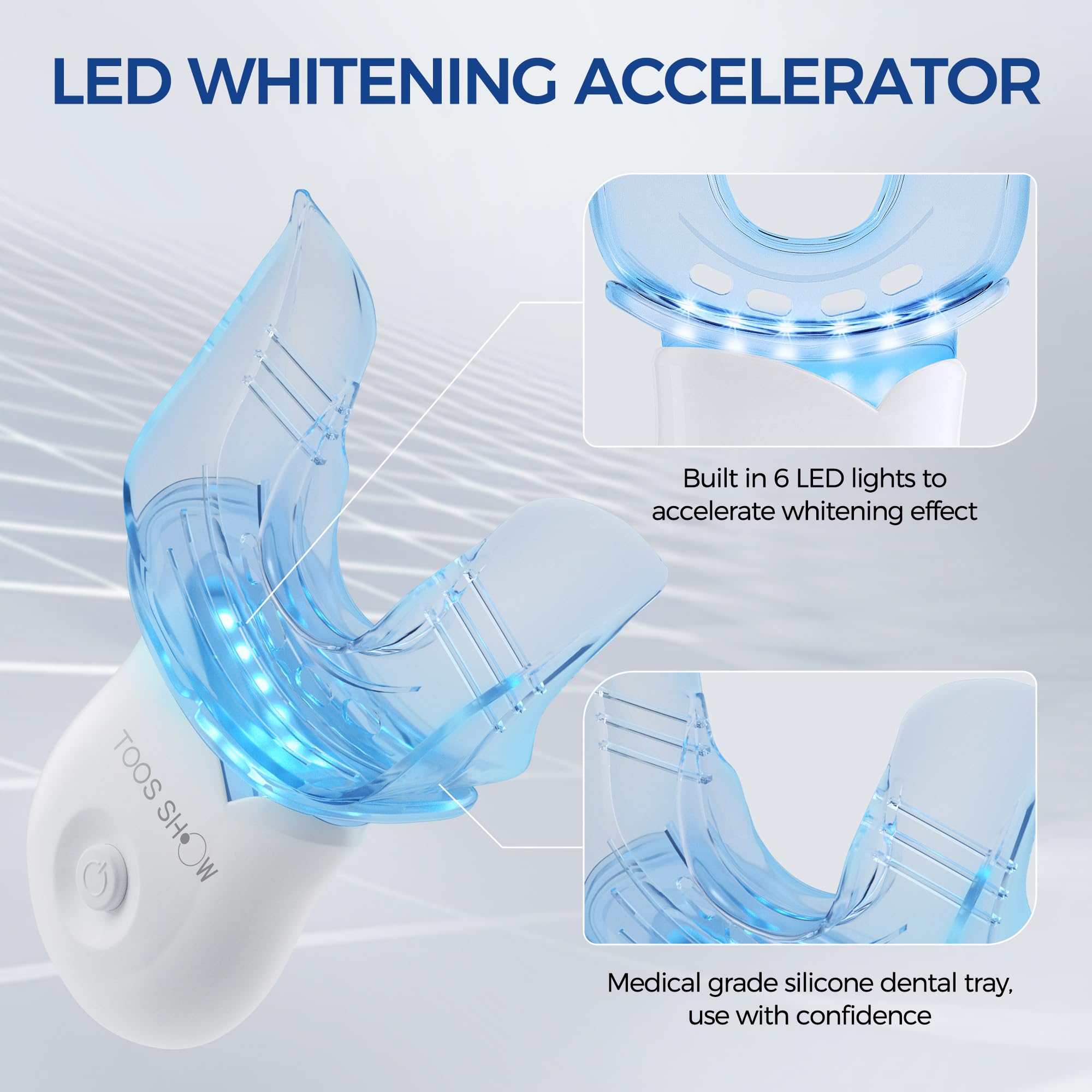 Teeth Whitening Kit for Sensitive Teeth,with 4 Carbamide Peroxide Pen & 1 Remineralization Pen,LED Accelerator Light Non,Tooth Whitener Professional Oral Care Gently Yet Effectively Removes Stains