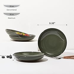 Pokini 16 Piece Double Bowl Dinnerware Sets with