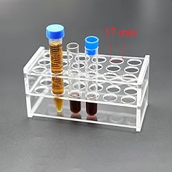 LSVERDE 1 pcs Acrylic Test Tube Rack 18 Holes for