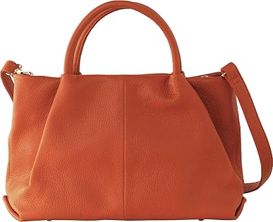 Amazon Mia Borsa バッグ レディース 牛革 革 ショルダーバッグ ショルダーベルト付き 2way 本革 ハンドバッグ 斜めがけ 通勤バッグ オレンジ Mia Borsa ショルダーバッグ