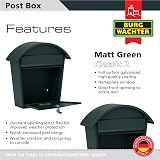 Burg-Wächter MB06G Classic 2 Wall Mounted Post Box Galvanised Steel 36x38x13cm view 2