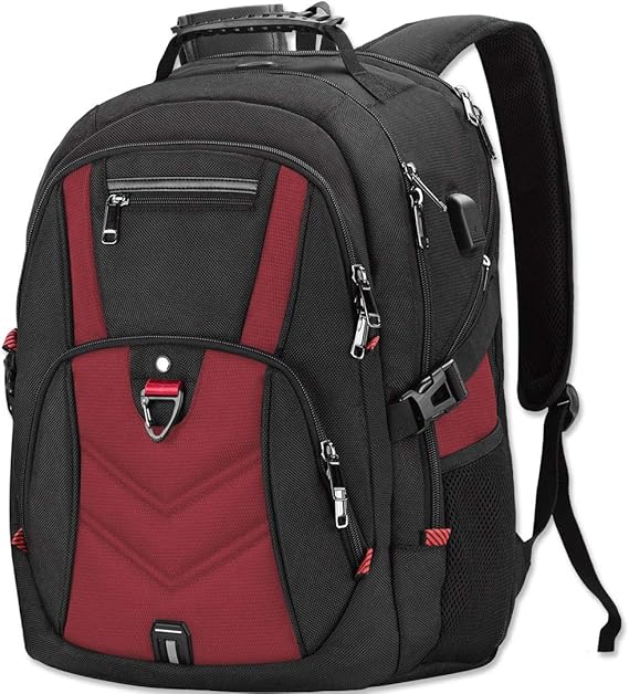 NEWHEY Sac à Dos Ordinateur 17.3 Pouces Homme Imperméable avec USB Charging Port Sac a Dos PC