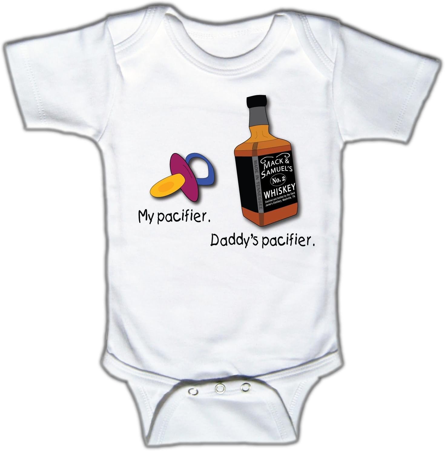 My Pacifier. Daddy's Pacifier. - Funny Baby One-Piece Bodysuit