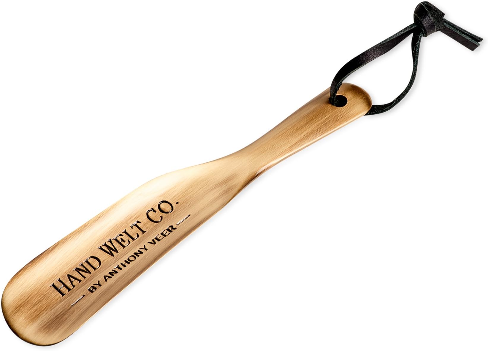Shoe Horn 6.5 inch Heavy Duty and Thick in Brass Metal for Business and Travel