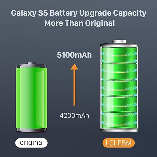 LCLEBM Galaxy S5 Battery S5 Battery Lithium Polymer Replacement