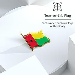 Guinea-Bissau Flag Lapel Pin - Enamel Metal