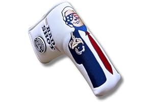 Funny Golf Head Covers Trump Bad Shot Driver Fairway Wood Putter Headcover with Madson Golf Cart Magnet for securing Golf Head Cover, Donald Trump Merchandise, Dad Gifts for Birthday