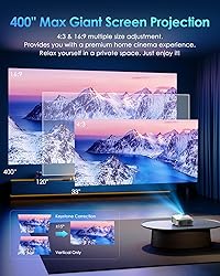 YOWHICK 4K Projector with WiFi and