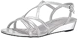 Easy Street Women's Wedge Heel Sandal, Silver