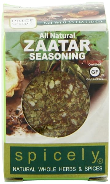 SPICELY ORGANIC SEASONING ZAATAR W/SALT 0.35 OUNCE ECOBOX CERTIFIED GLUTEN FREE