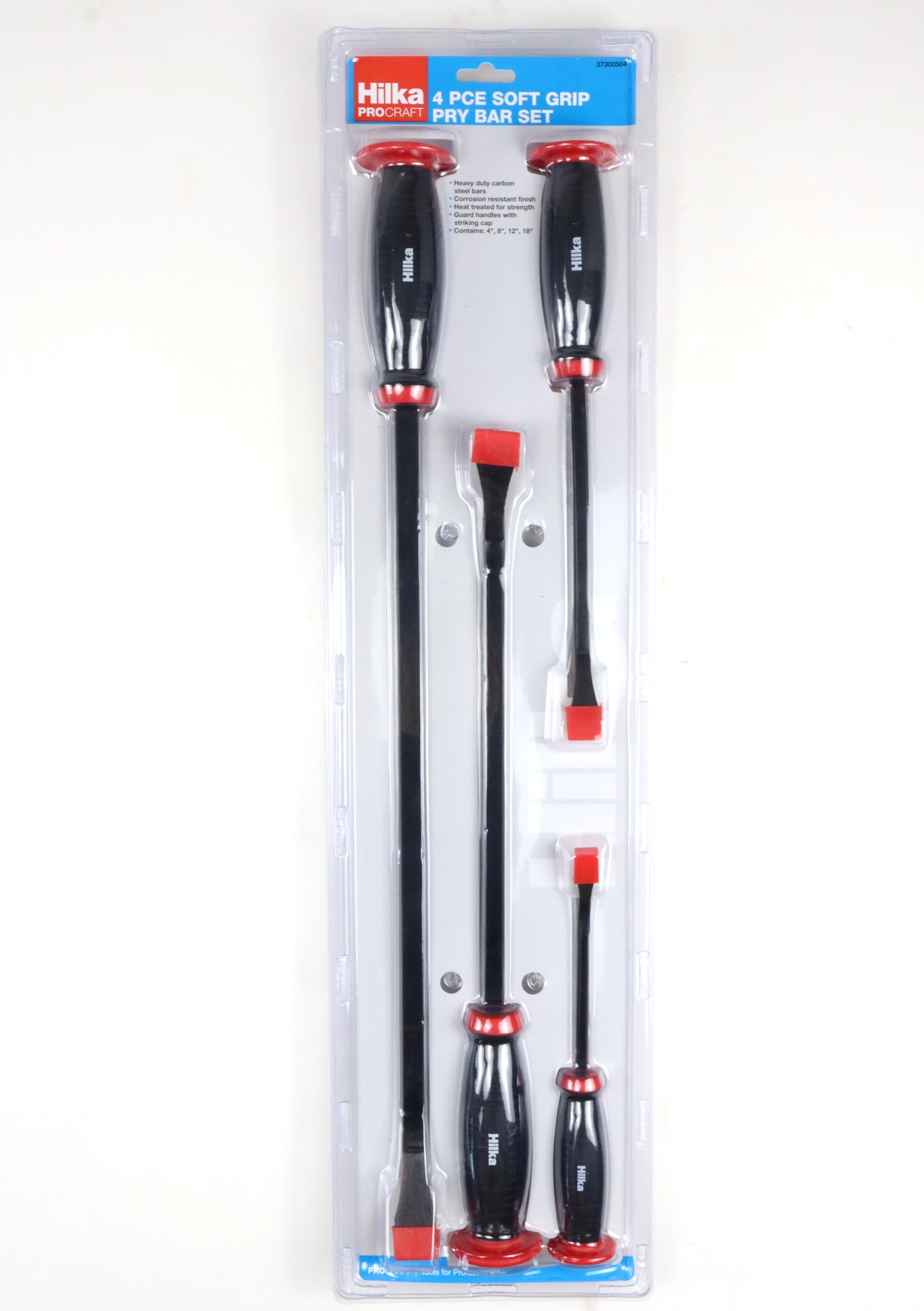 Hilka 37300504 4 PCE Soft Grip Pry Bar Set