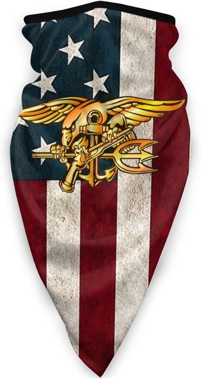 Navy Seals Trident Face Sports Windbreak Dust Washable Balaclava Scarf