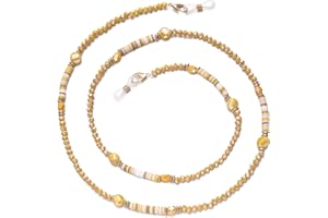 ERNAULO Glasses Chain for Women Eye Glasses Holders Around Neck Crystal Beaded Eyeglasses Strap Eyeglass Chain for Women