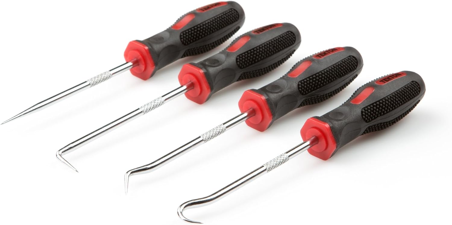 TEKTON 6943 Precision Pick and Hook Set, 4-Piece - Hand Tool Sets - 