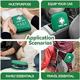 General Medi First Aid Kit 170 Pieces Hard Case Green Travel Home Office view 7