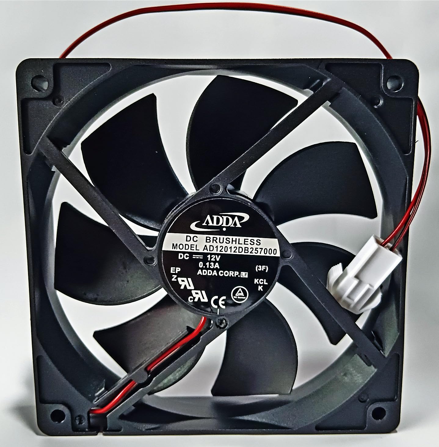 Photo 1 of New AD12012DB257000 Cooling Fan for AD12012DB257000 DC12V 0.13A 12CM 12025 2-Wire Cooling Fan