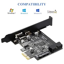 BEYIMEI PCI-E 1X to USB 3.2 GEN1 5Gbps External