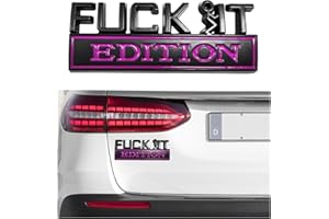 JUSTTOP Fuck IT Edition Emblem for Car, 3D Sticker Decal Auto Side Rear Front Hood Trunk Door Badge, Cool Vehicle Exterior Em