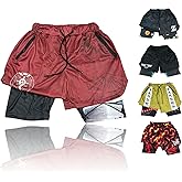 Crown Anime Shorts - Breathable Stretch Compression Gym Short with Pockets and Towel Holder